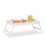 Foldable bed tray 22x61.5x30cm., white