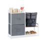 Living room shelf 76x84x29cm., gray/white