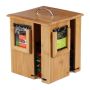 Tea bag organizer 20.5x18x18cm., light brown
