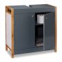 Bathroom cabinet 60x60x29cm., gray/light brown
