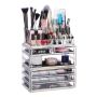 Transparent makeup organizer with drawers 29x23.5x14cm.