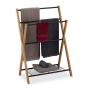 Towel rack 87x60.5x37.5cm., light brown/black