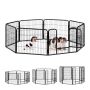 Dog enclosure 60.5x76.5x235cm., black