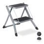 Household ladder 45x50x50cm., black/gray