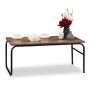 Coffee table 40x93x50cm., brown/black