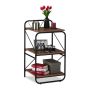 Living room shelf 86.5x47.5x45cm., brown/black