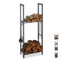 Firewood stand 150x60x30cm., dark gray