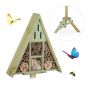 Insect hotel 130x35x35cm., light brown/green color