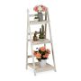 Foldable flower stand with 3 shelves 108x41x40cm., white