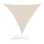 Triangular sun awning 300x300x300cm., beige