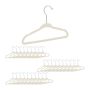 Clothes hangers 30pcs, beige/silver color