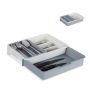 Cutlery tray 6x23.5x31.5cm., white/gray