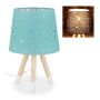 Table lamp 40x25.5cm., blue/light brown/white