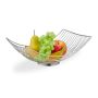 Fruit basket 11.5x32.5x24cm., silver color