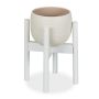 Adjustable flower stand 35.5x32x37.5cm., white
