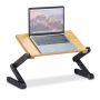 Laptop table 47.5x60x26cm., light brown/black