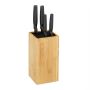 Knife stand 24x12x12cm., light brown/black