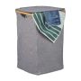 Laundry basket 50.5x33.5x34cm, 42L., gray/light brown