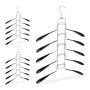 Clothes hangers 3 pcs., black/silver color