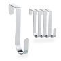 Door hooks 5pcs, silver color