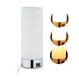 Table lamp 29x11cm., white/silver color