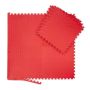 Set of 8 protective floor mats 1x61x61cm., red