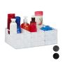 Bag with compartments 10x32x21cm., white