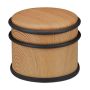 Door support in wood look, light brown color