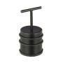 Door support with handle, black