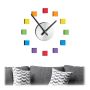DIY wall clock 110cm, black/silver/red/yellow/orange/green/blue/purple colors