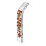 Plant arch 256x39x72cm., black