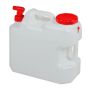 Water canister with faucet 37x20x37cm., white/red