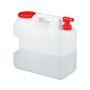 Water canister with faucet 35.5x19x37cm., white/red