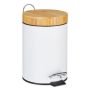 3-liter trash can, white/light brown