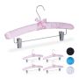 Trouser hangers 5pcs, pink/silver