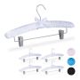 Trouser hangers 5 pcs., white/silver color