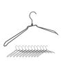 Clothes hangers 12 pcs., black