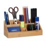 Writing instrument organizer 9.5x23x9 cm., light brown