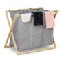 Laundry basket 57.5x69x38cm, 28L., gray/light brown