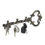 Wall shelf for keys 12.5x33x4.5cm., gold/black