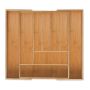 Cutlery tray 5x33.5x44.5cm., light brown