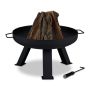 Fire pit 35x73x60cm., black