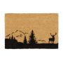 Doormat "Nature" 60x40 cm., light brown/black