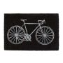 Doormat "Bicycle" 60x40 cm., black/white