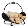 Firewood bag 42.5x43.5x30cm., black