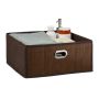 Storage box 14x31x31cm., dark brown