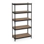 Storage shelf 183x91x46cm., light brown/black