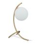 Table lamp 40x15x22.5cm., gold/white color