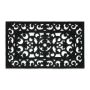 Rubber door mat 75x45 cm., black