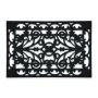 Rubber door mat 60x40 cm., black